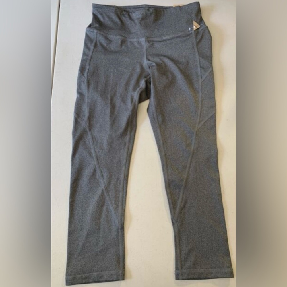 Reebok Skinny Capri Seamed Leggings L
